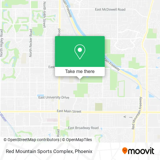 Red Mountain Sports Complex map