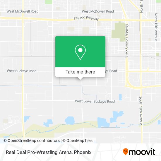 Mapa de Real Deal Pro-Wrestling Arena
