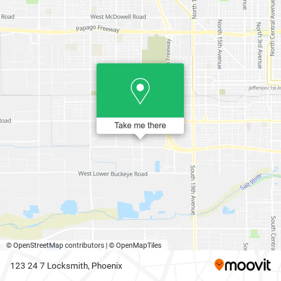 123 24 7 Locksmith map