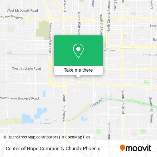 Mapa de Center of Hope Community Church