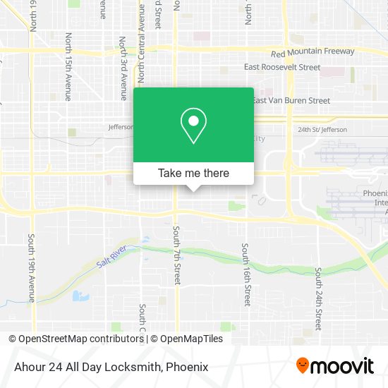 Ahour 24 All Day Locksmith map
