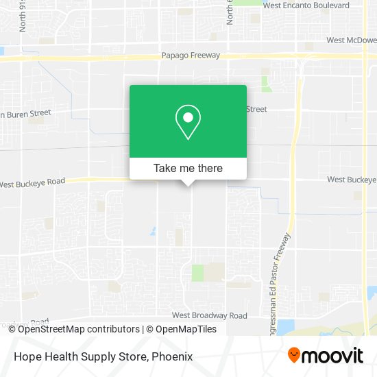 Mapa de Hope Health Supply Store