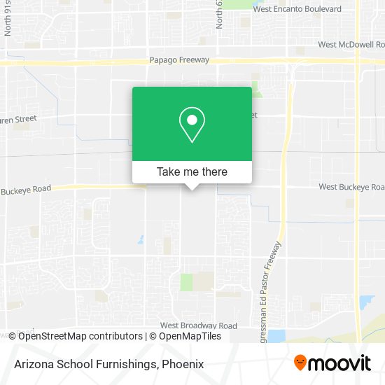 Arizona School Furnishings map