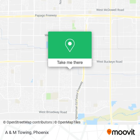 A & M Towing map