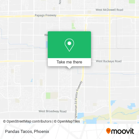 Pandas Tacos map