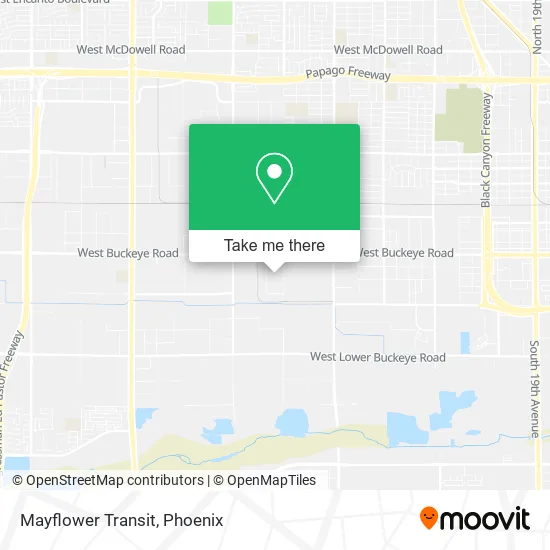 Mayflower Transit map