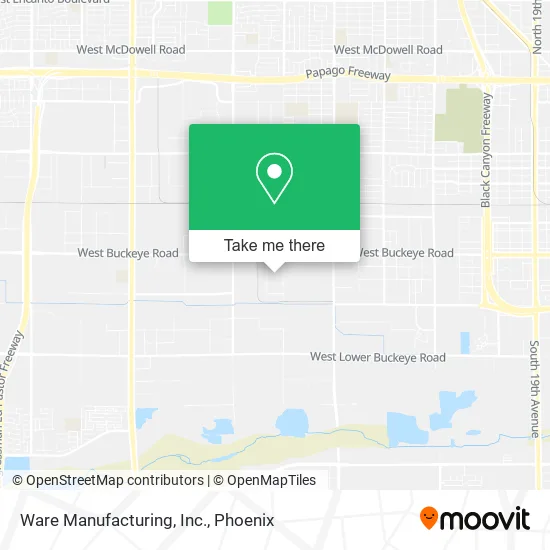 Ware Manufacturing, Inc. map
