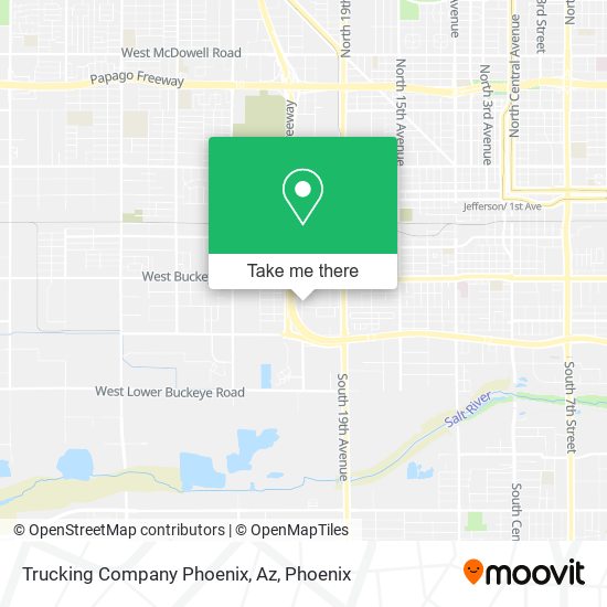 Mapa de Trucking Company Phoenix, Az