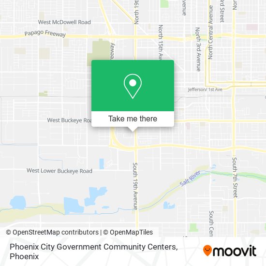 Mapa de Phoenix City Government Community Centers