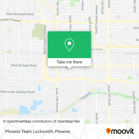 Phoenix Team Locksmith map