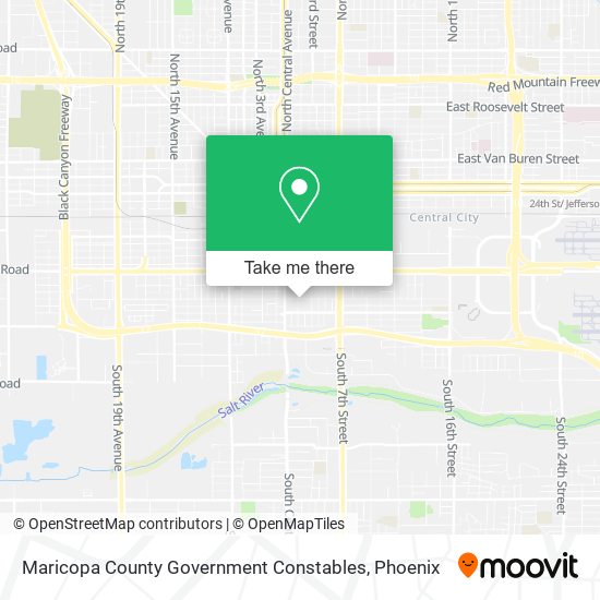 Mapa de Maricopa County Government Constables