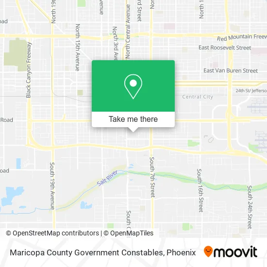 Maricopa County Government Constables map