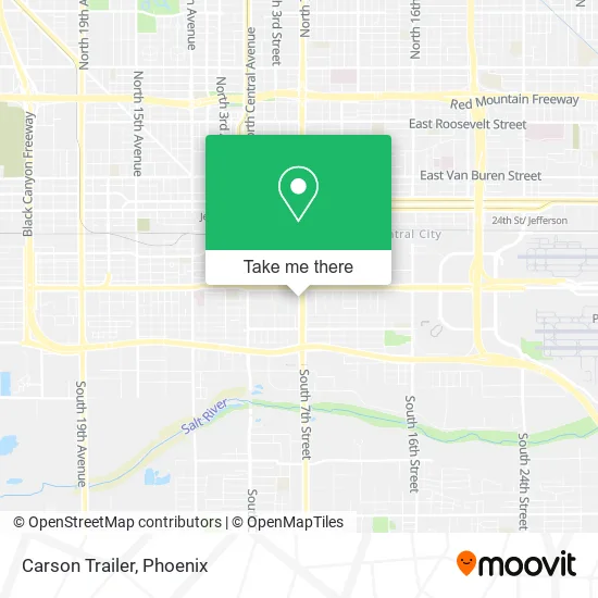 Carson Trailer map