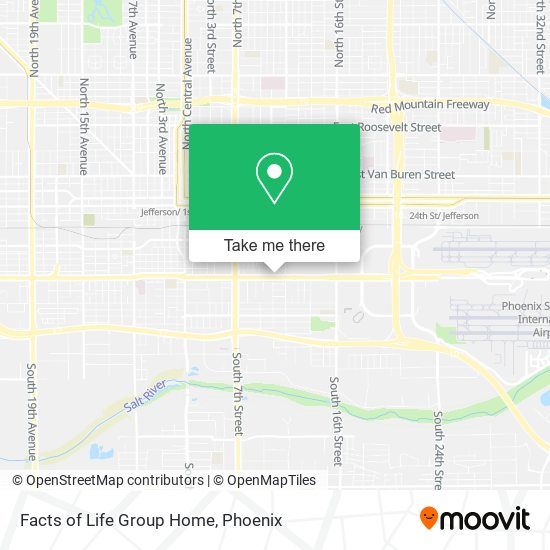 Facts of Life Group Home map