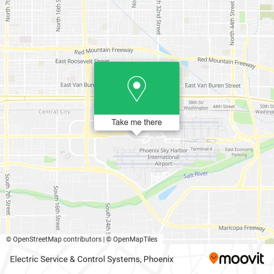 Electric Service & Control Systems map