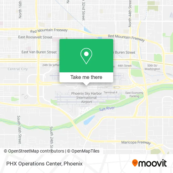 PHX Operations Center map