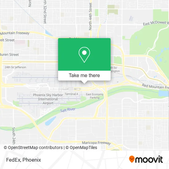 FedEx map