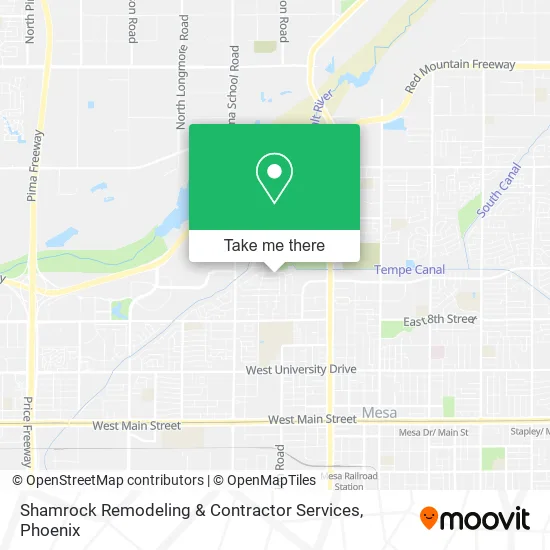 Shamrock Remodeling & Contractor Services map