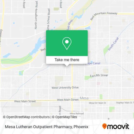 Mapa de Mesa Lutheran Outpatient Pharmacy