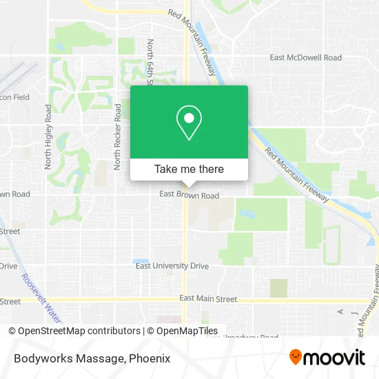 Bodyworks Massage map