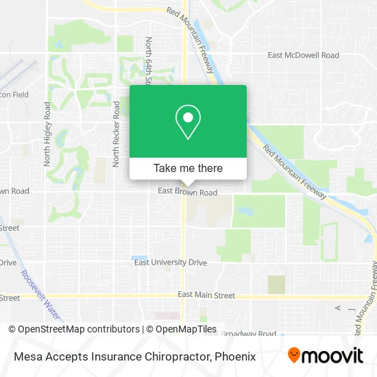 Mesa Accepts Insurance Chiropractor map