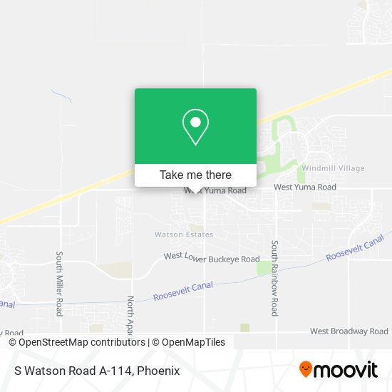 S Watson Road A-114 map