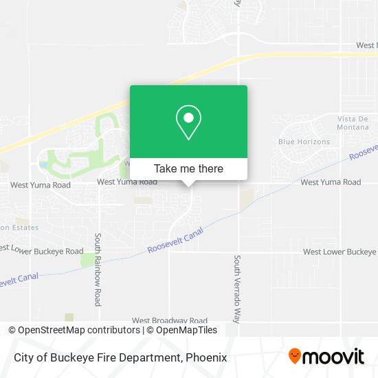 City of Buckeye Fire Department map