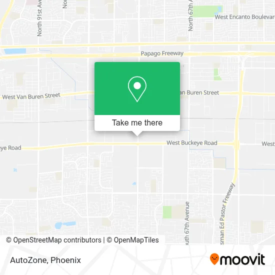 AutoZone map