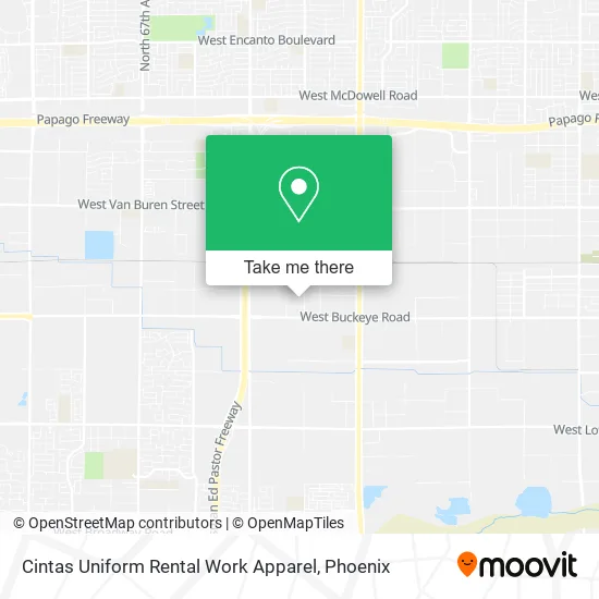 Cintas Uniform Rental Work Apparel map