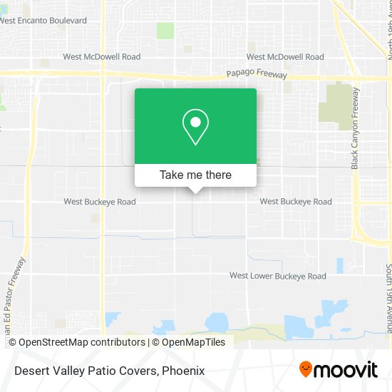 Desert Valley Patio Covers map