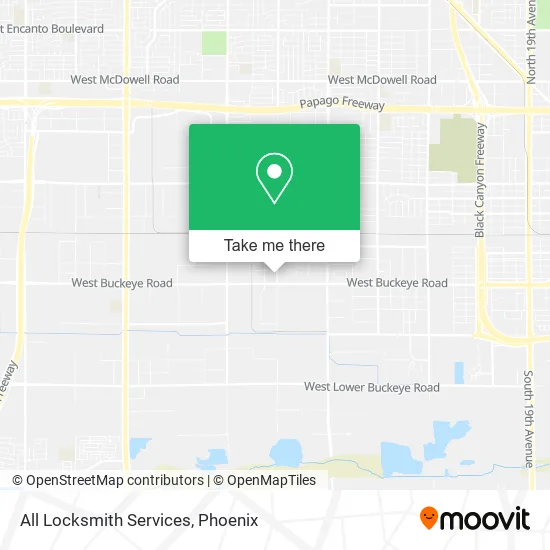 All Locksmith Services map