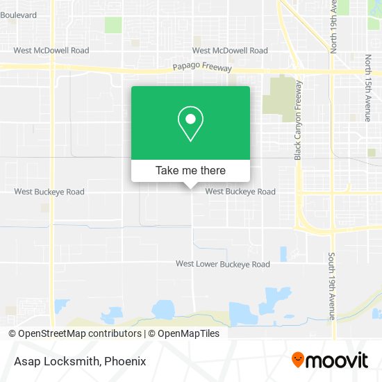 Asap Locksmith map