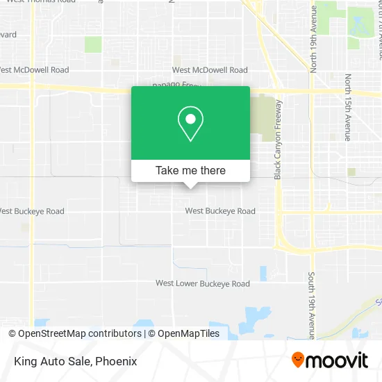 King Auto Sale map