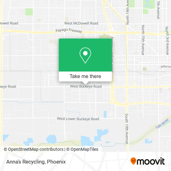 Anna's Recycling map