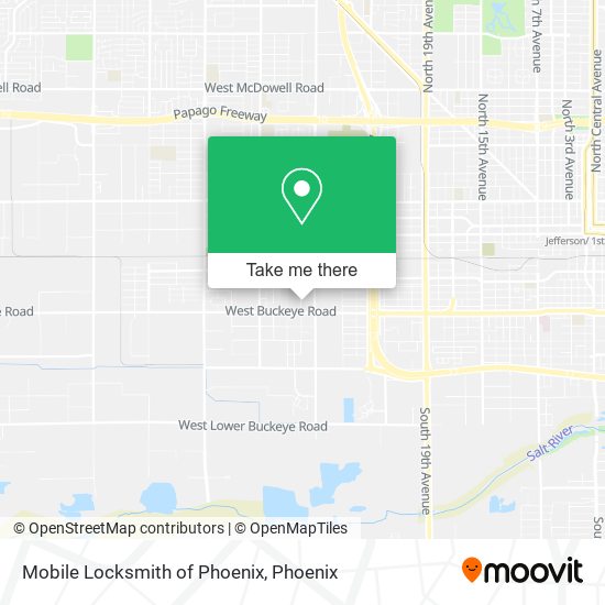 Mapa de Mobile Locksmith of Phoenix