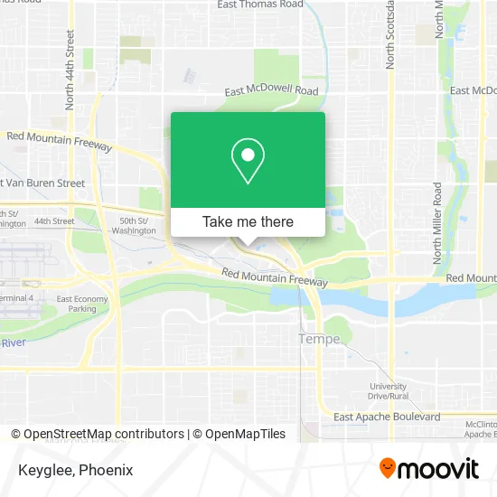 Keyglee map