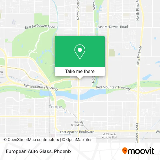 European Auto Glass map