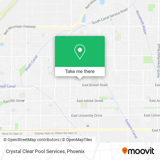 Crystal Clear Pool Services map