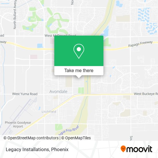 Legacy Installations map