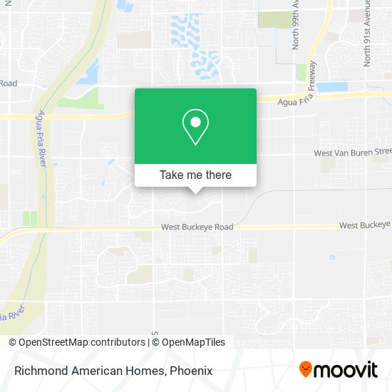 Richmond American Homes map