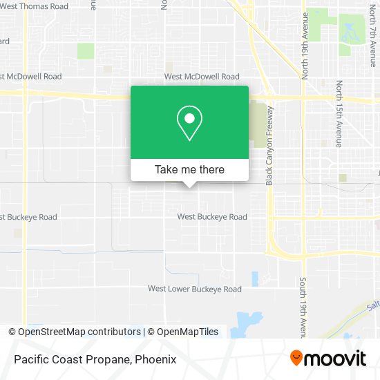 Pacific Coast Propane map