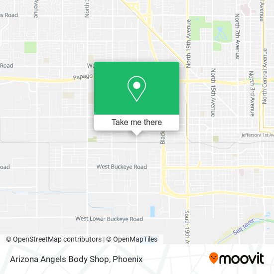 Mapa de Arizona Angels Body Shop