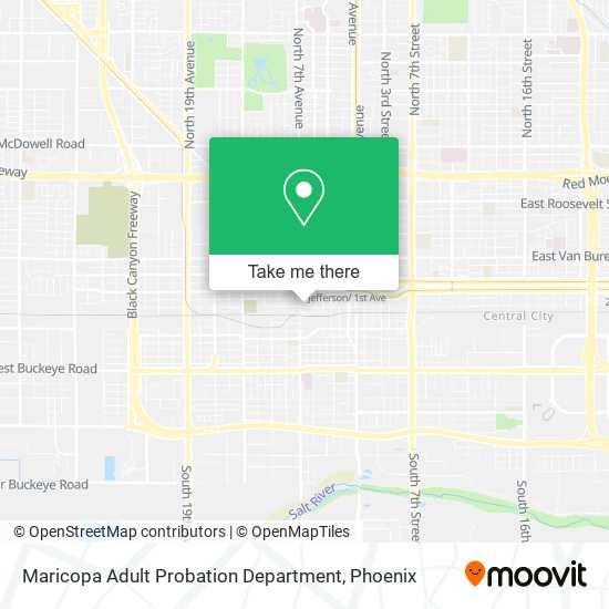 Mapa de Maricopa Adult Probation Department