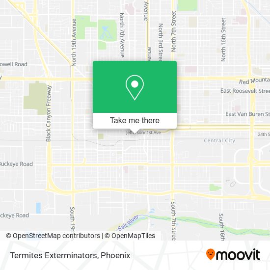 Termites Exterminators map