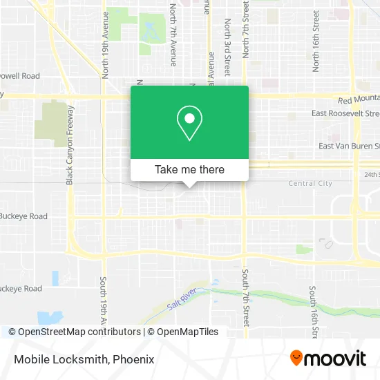 Mobile Locksmith map