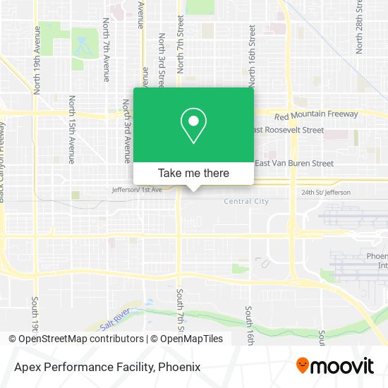 Mapa de Apex Performance Facility
