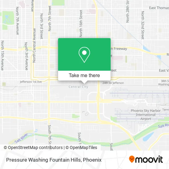 Pressure Washing Fountain Hills map