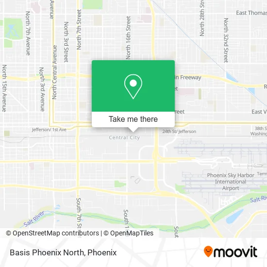 Basis Phoenix North map
