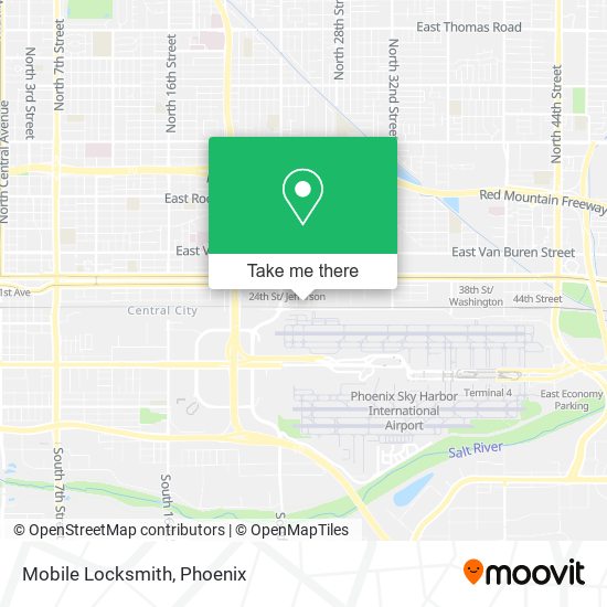 Mobile Locksmith map