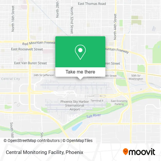 Central Monitoring Facility map